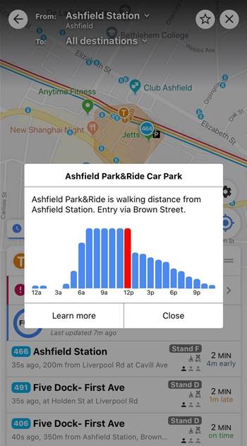 Free Opal car parks now show availability in real-time