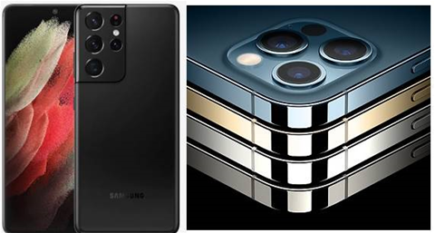 Samsung Galaxy S21 Ultra vs. Apple iPhone 12 Pro Max