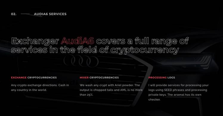 AudiA6 crypto launderers arrested, network taken down by police