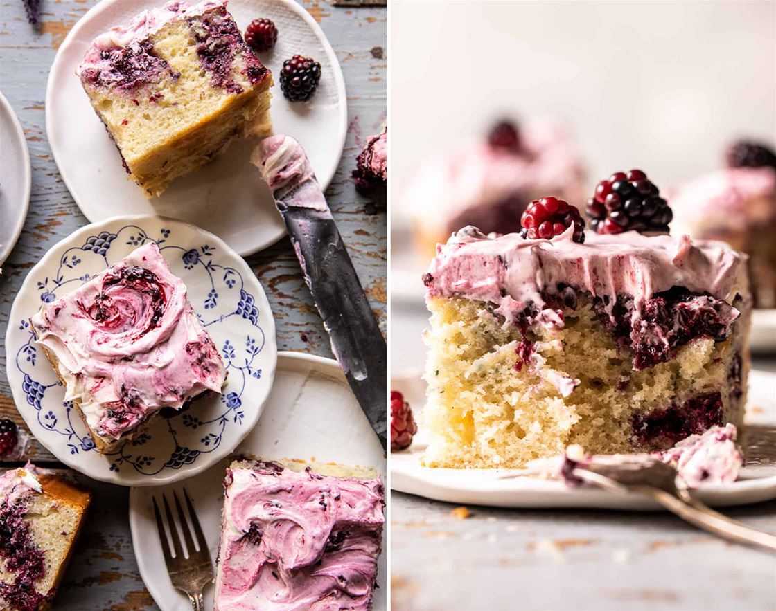 fluffy sheet cake with blackberry lavender swirl fluffy sheet cake with blackberry lavender swirl