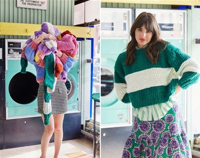 learn how to knit with cardigang's handy kits