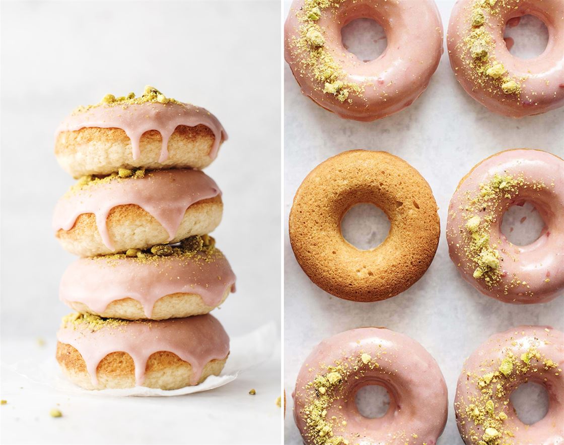 raspberry pistachio doughnuts raspberry pistachio doughnuts