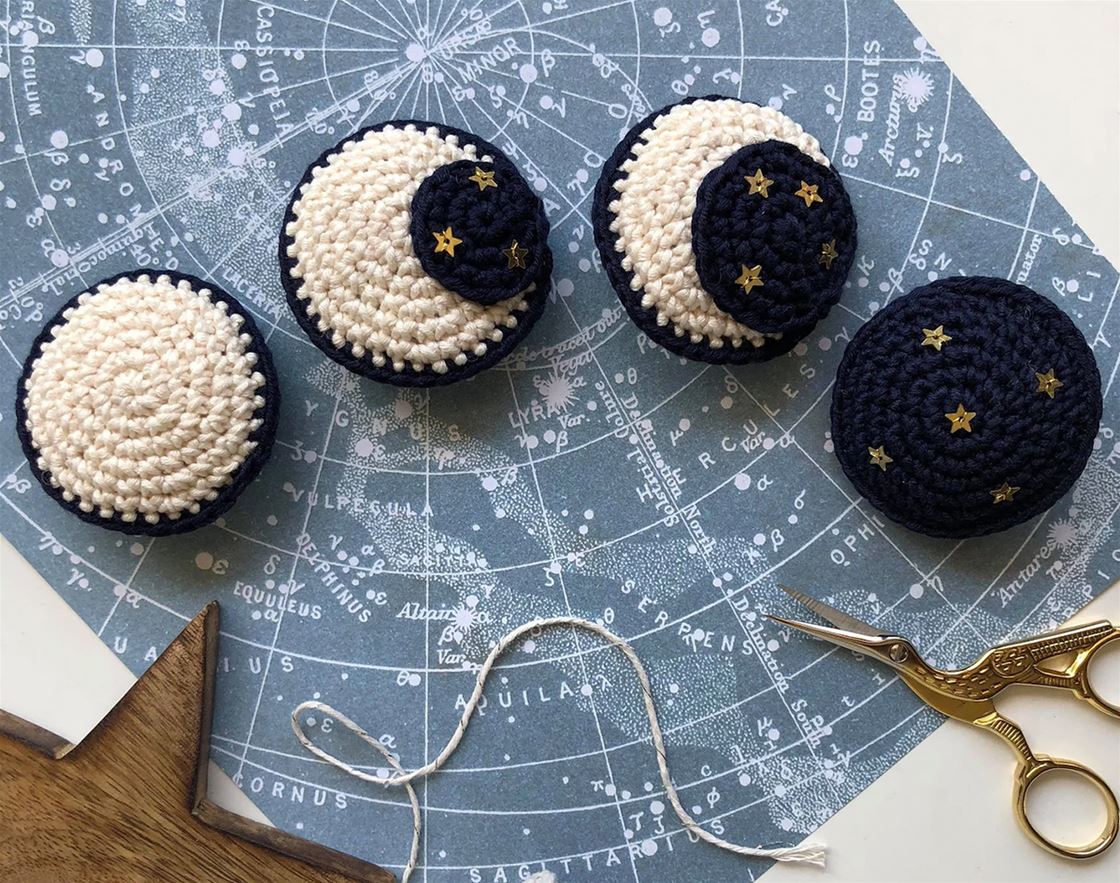 crochet the phases of the moon crochet the phases of the moon