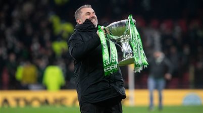 Ange Postecoglou wins first trophy with Celtic FC