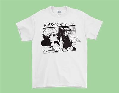 this kath and kim gordon tee is made for foxy ladies