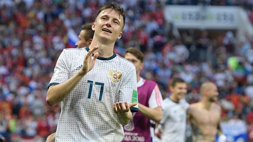 Golovin hails Russia history-makers as Chelsea rumours intensify Golovin hails Russia history-makers as Chelsea rumours intensify