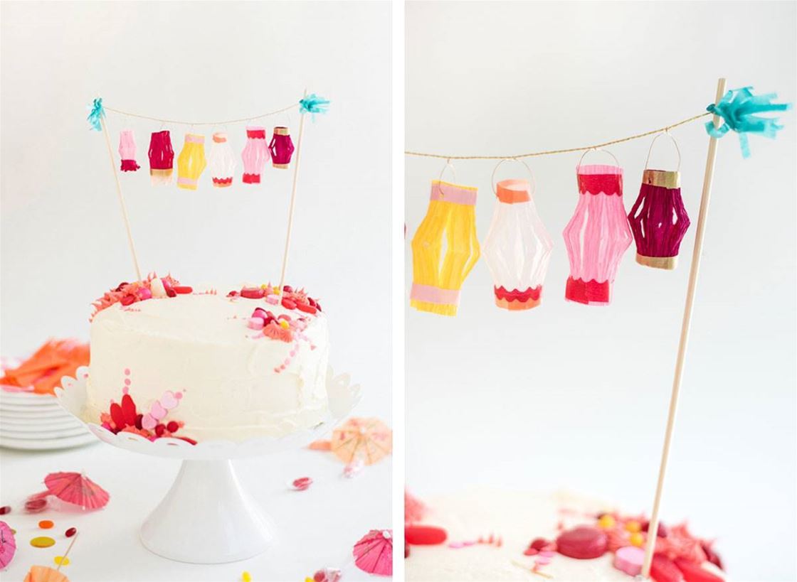 spruce up a cake with some diy paper lanterns spruce up a cake with some diy paper lanterns