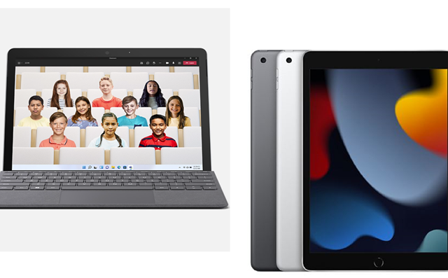 Apple iPad (9th Gen) vs Microsoft Surface Go 3