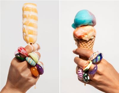 candy-coloured glass jewels by keane