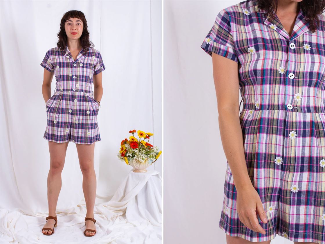 a pretty plaid playsuit by kindling a pretty plaid playsuit by kindling