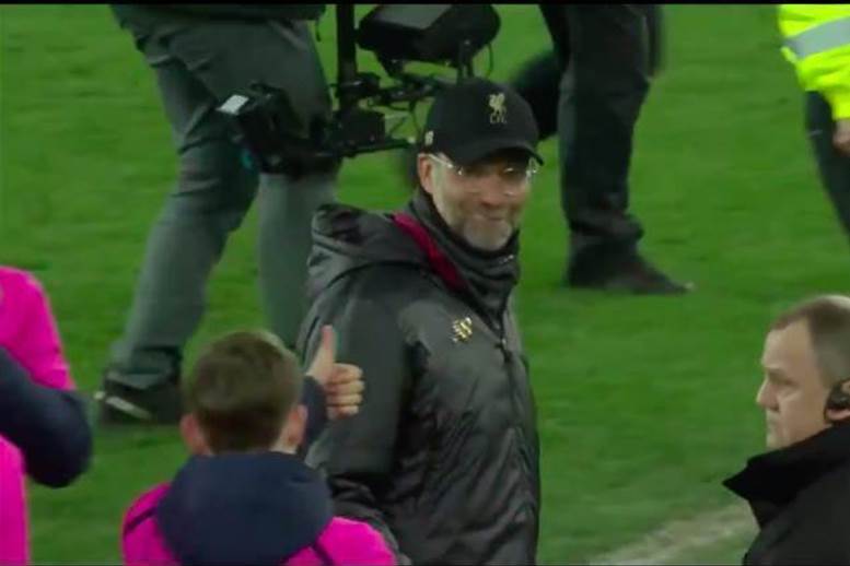 Watch! Jurgen Klopp confronts cheeky Everton ballboy