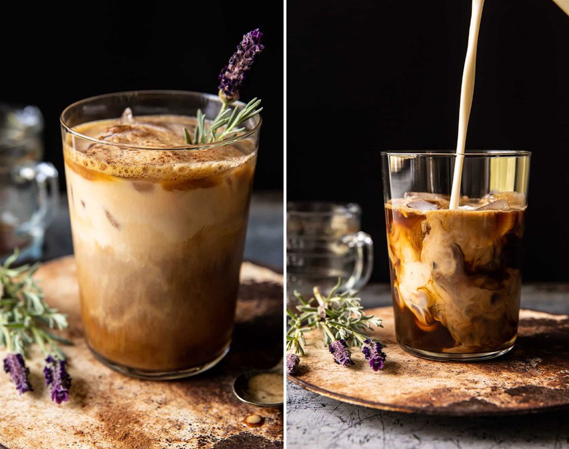iced latte with brown-sugar syrup iced latte with brown-sugar syrup