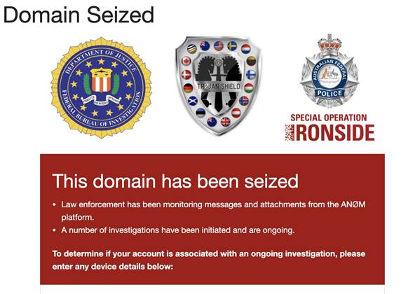 AFP and FBI sting used encrypted app to intercept crims' comms