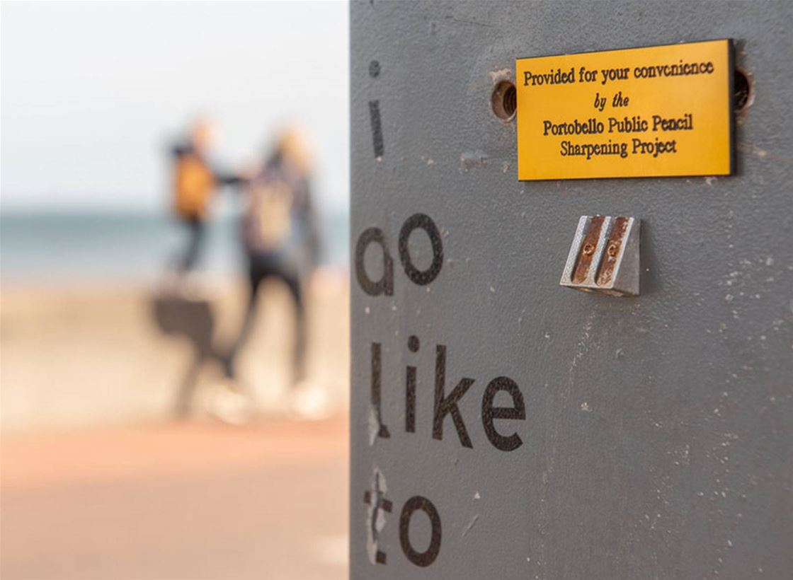 pencil sharpeners are popping up in odd places across edinburgh pencil sharpeners are popping up in odd places across edinburgh