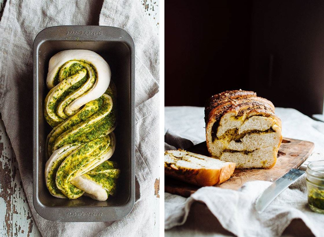 braided pesto bread braided pesto bread
