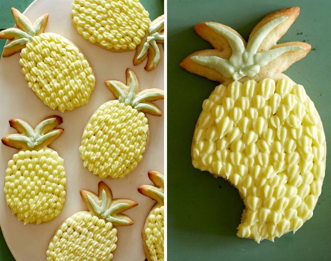 lime sugar cookies with pineapple buttercream lime sugar cookies with pineapple buttercream
