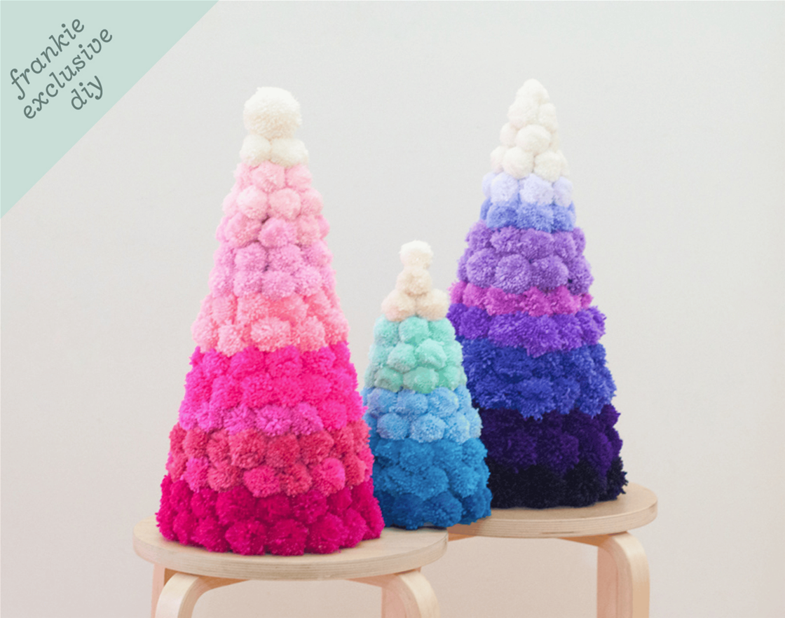 frankie exclusive diy: pom pom christmas tree frankie exclusive diy: pom pom christmas tree