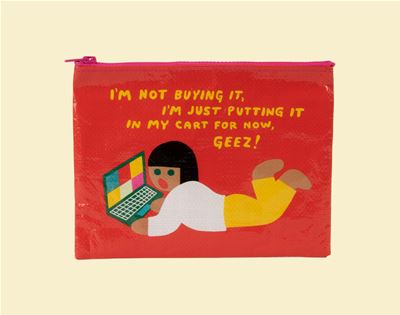 a nifty zipper pouch by blue q