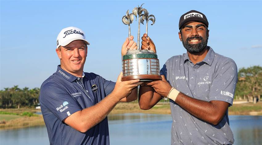 Late birdie gives Theegala and Hoge QBE Shootout Late birdie gives Theegala and Hoge QBE Shootout