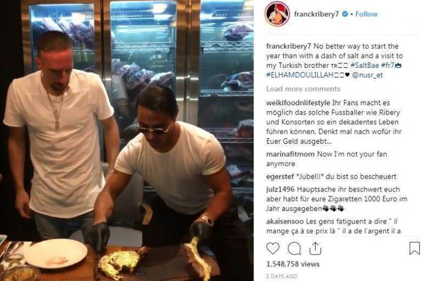 Ribery defends golden steak dinner Ribery defends golden steak dinner