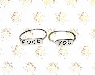 foul-mouthed rings by shiny bones
