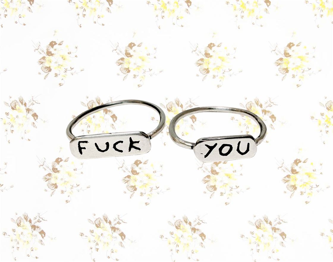 foul-mouthed rings by shiny bones foul-mouthed rings by shiny bones