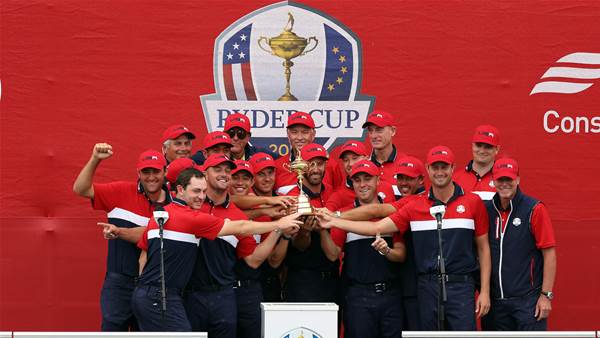 U.S. reclaim Ryder Cup in a rout over Europe