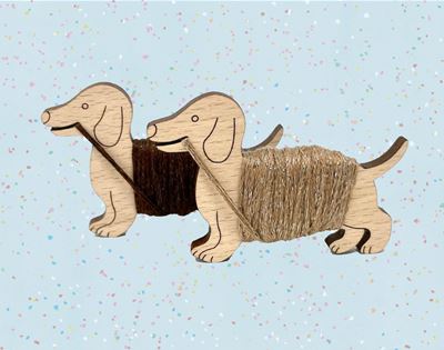 get a load of these dachshund bobbins by pip and chip