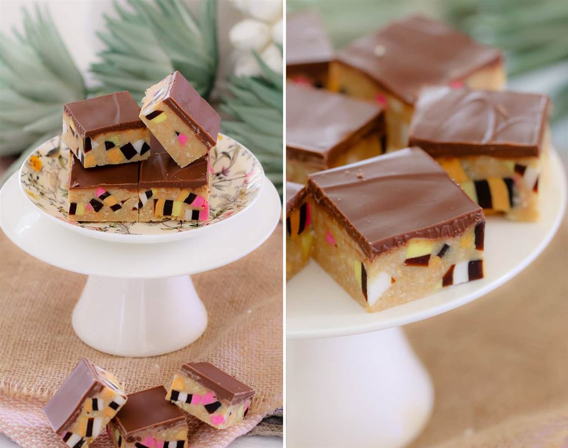 liquorice allsorts slice liquorice allsorts slice