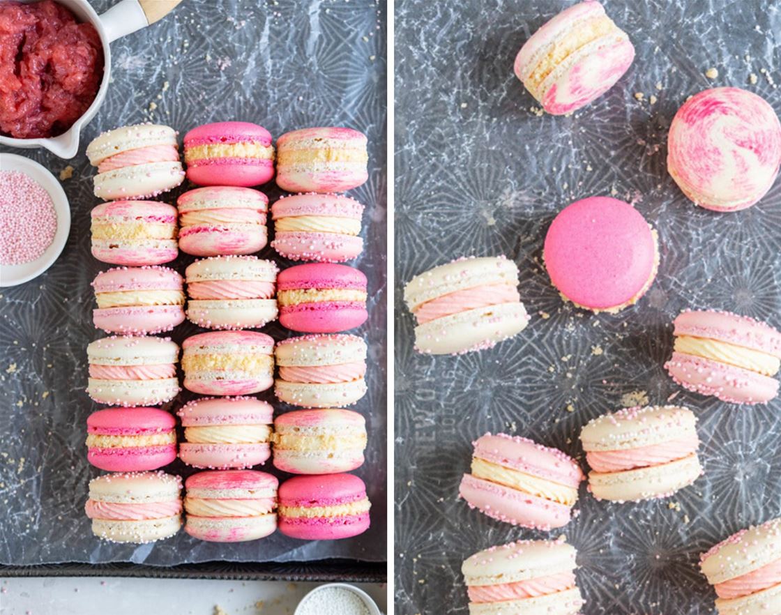 strawberry shortcake macarons strawberry shortcake macarons