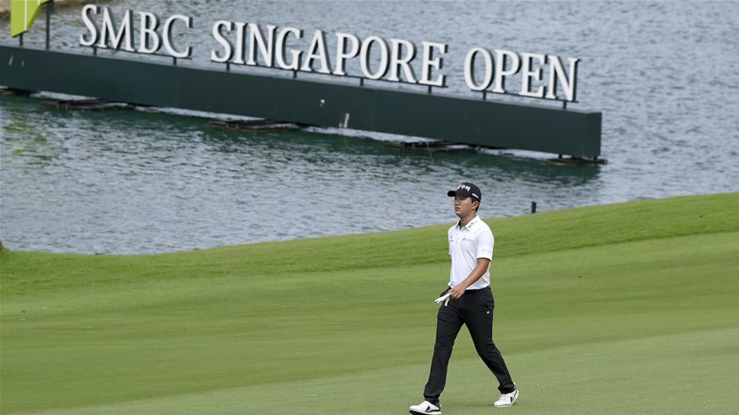 Ok and Suradit lead weather affected Singapore Open