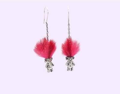 troll doll earrings by screaming jewellery