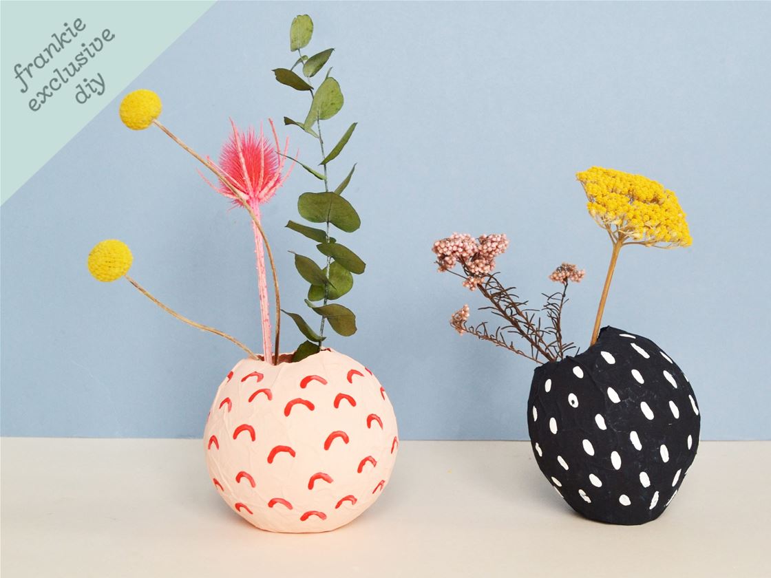 frankie exclusive diy: papier-mâché vases frankie exclusive diy: papier-mâché vases
