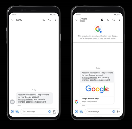 Google tries to smash smishing in Messages
