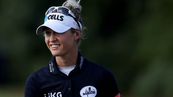 Nelly Korda ties record to take Women's PGA lead