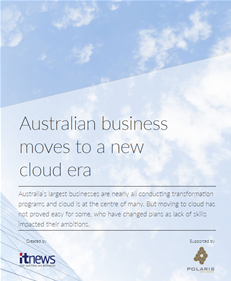 Australian business moves to a new cloud era
