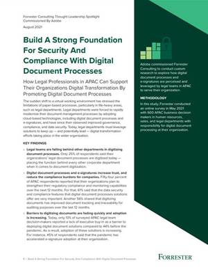 Build a strong foundation for security and compliance with digital document processes
