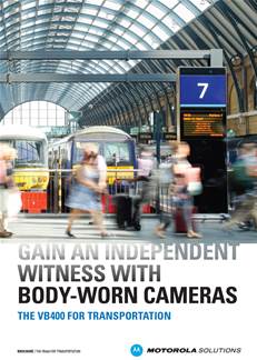 Gain an independent witness with body-worn cameras