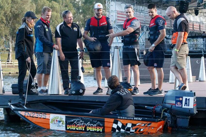 Triple Eight Supercars stars get nautical ahead of Adelaide opener Triple Eight Supercars stars get nautical ahead of Adelaide opener