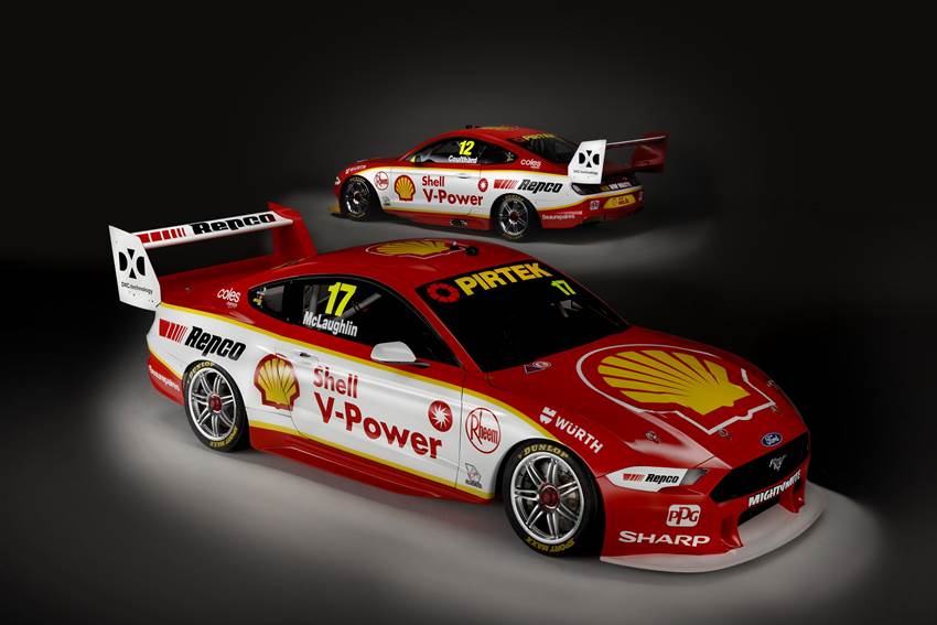 Dick Johnson shows off new DJR Team Penske Mustang Supercars Dick Johnson shows off new DJR Team Penske Mustang Supercars