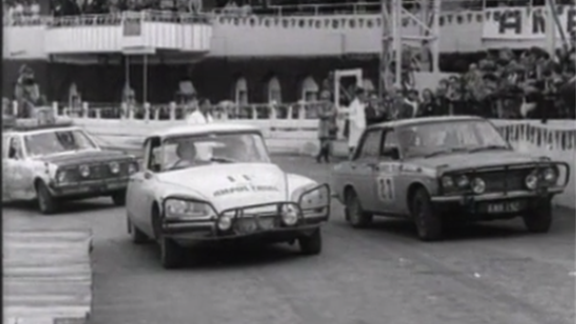 Film footage: finish of the 1970 Ampol Trial Film footage: finish of the 1970 Ampol Trial
