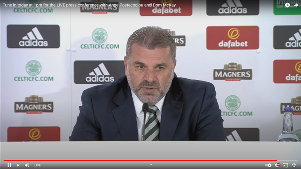 Watch: Postecoglou's first Celtic press conference