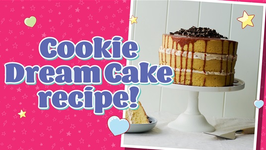 YUM! Make this Cookie Dream Cake using only a microwave!