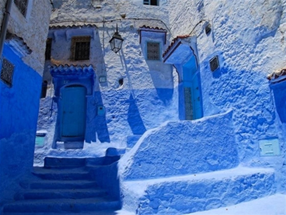 a very blue city a very blue city
