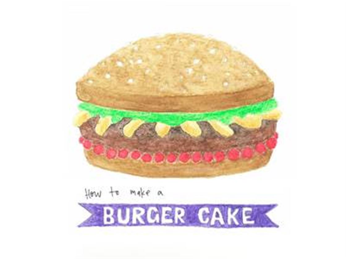 the burger cake the burger cake