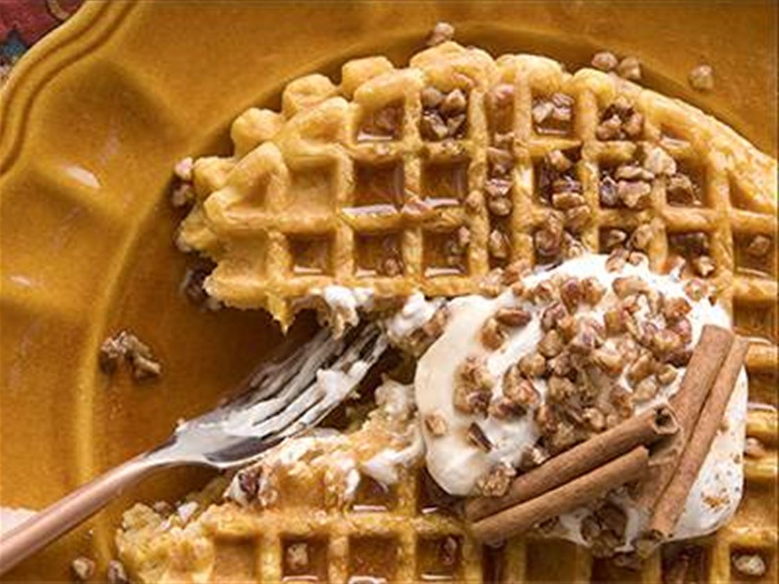 pumpkin and maple waffles pumpkin and maple waffles