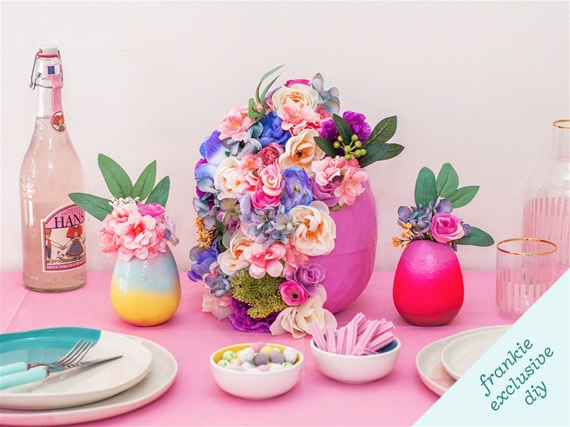 frankie exclusive diy: floral easter egg table decoration frankie exclusive diy: floral easter egg table decoration