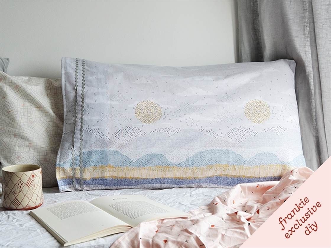 frankie exclusive diy: seascape pillowcase