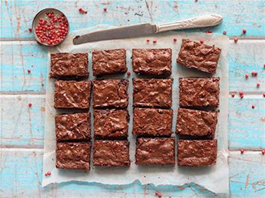 pink peppercorn brownies pink peppercorn brownies