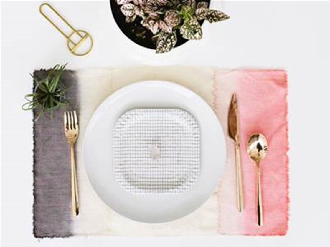 dip-dyed placemat diy dip-dyed placemat diy